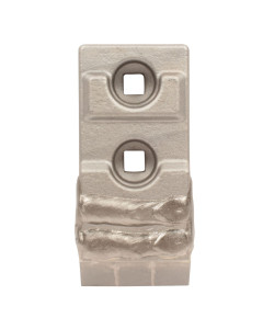 Pointe boulonn&eacute;e carbure et rechargement, pour dent Michel, 155x70x20 mm, entraxe 50 mm, pi&egrave;ce interchangeable