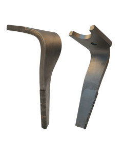 Dent carbure, 5 pastilles 5x30mm, pour herse rotative, KUHN, 320x16mm, &Oslash;20mm, 2500100, droite, pi&egrave;ce interchangeable