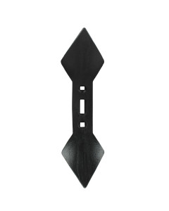 Soc double coeur Haute R&eacute;sistance, duret&eacute; 45-51 HRC, 460x135x20 mm &Oslash;12mm entraxe 45-60-75 mm, pi&egrave;ce interchangeable