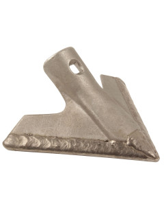 Soc de binage forg&eacute;, 175X6 mm, universel, rechargement carbure, pi&egrave;ce interchangeable