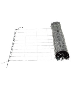 Filet &eacute;lectrifiable 105cm x 50m avec 14 piquets pour moutons, HORIZONT Turbomax