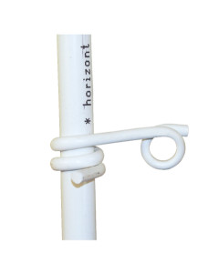 Lot de 50 isolateurs &oelig;illets plastique pour fils, rubans et cordes, HORIZONT