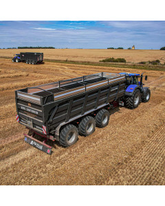 Benne monocoque T8724, 3 essieux suiveurs forc&eacute;s, capacit&eacute; 24T, PRONAR