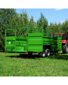 B&eacute;taill&egrave;re T046/2, pose &agrave; terre hydraulique, capacit&eacute; 8500kg, longueur caisse 7.00m, double essieu, roue 14.0/65-16, PRONAR