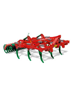 D&eacute;chaumeur &agrave; dents RUNNER, 3.00 &agrave; 5.00 m&egrave;tres, 3 rang&eacute;es de dents, s&eacute;curit&eacute; &agrave; double ressort non-stop, AGRO-MASZ