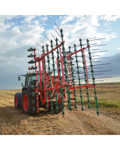 Herse &agrave; paille BM pour la gestion des r&eacute;sidus de culture, 7,50 et 9,00 m&egrave;tres, option disques ouvreurs frontaux, AGRO-MASZ