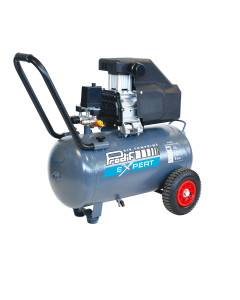 Compresseur coaxial mobile 50 litres 230V, 9,0 m&sup3;/h, bi-cylindre, P857, PRODIF EXPERT
