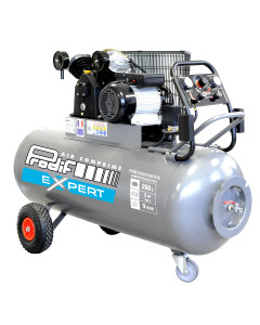Compresseur mobile 200 litres 400V, 18,6m&sup3;/h, bi-cylindre, 3CV, triphas&eacute;, TRE2220030TG, PRODIF EXPERT