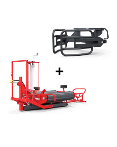 Pack du petit enrubanneur : Enrubanneuse fixe Z560 + pince &agrave; balles rondes standard, METAL-FACH