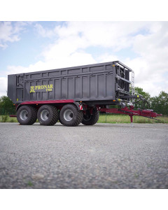 Remorque fond poussant T900, essieu tridem avec suiveur forc&eacute;, capacit&eacute; 36.57m3, homologation europ&eacute;enne 40km/h, PRONAR