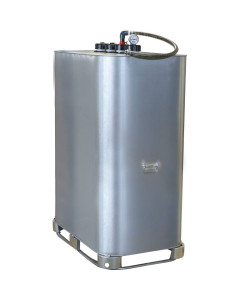 Cuve de stockage Gasoil, Fuel, GNR, 999 litres, galvanis&eacute;e, double paroi, pr&eacute;-&eacute;quip&eacute;e