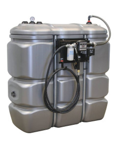 Cuve de stockage PEHD 1500 litres double paroi, 56 l/min, PIUSI