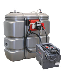 Pack cuve de stockage gasoil 1500L + citerne de ravitaillement 200L, DRAKKAR