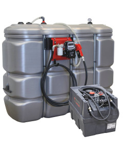 Pack cuve de stockage gasoil 2000L + citerne de ravitaillement 200L, DRAKKAR