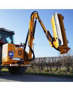 D&eacute;broussailleuse DRAGON, bras de 5 &agrave; 6 m&egrave;tres, broyeur de 1,20 m&egrave;tre, bras fixe ou t&eacute;lescopique, avec monolevier m&eacute;canique ou joystick avec roller &eacute;lectrique, FRONTONI