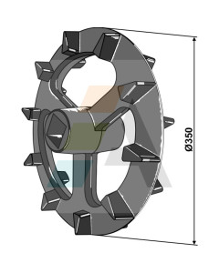 Roue Crosskill 350x70 , pour arbre 40, Maschio F20020154, Interchangeable