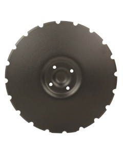 Disque cr&eacute;nel&eacute; 450x5 mm, 4 trous, compatible pour d&eacute;chaumeur &agrave; disques VADERSTAD Carrier, 466947, pi&egrave;ce interchangeable
