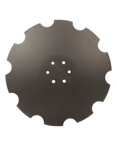 Disque cr&eacute;nel&eacute; 510x5mm, 6 trous, R2320401, pour d&eacute;chaumeur Terradisc Vogel&Noot, pi&egrave;ce interchangeable