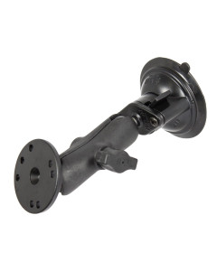 Pack support complet ventouse twist lock, bras moyen, plaque ronde, RAM