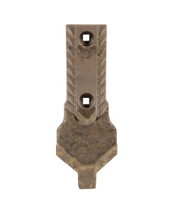 Pointe avec plaquette carbure et renfort acier, pour d&eacute;chaumeur &agrave; dents, cultivateur LEMKEN, 310x120 mm, 3374442 - 3374443, pi&egrave;ce interchangeable
