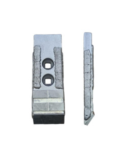 Soc carbure avec plaquette arri&egrave;re et rechargement, pour d&eacute;chaumeur &agrave; dents, cultivateur, KVERNELAND, 083068R - KK053090R, pi&egrave;ce interchangeable