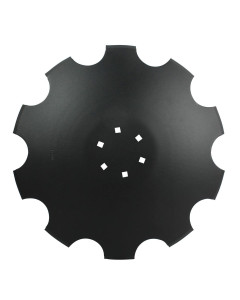 Disque cr&eacute;nel&eacute; type C, 460mm x 4mm, 6 trous, AGROMASZ, pi&egrave;ce origine