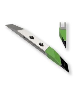 Barre gauche avec plaquettes carbure lat&eacute;rales et rechargement pour d&eacute;compacteur pour KVERNELAND, RAZOL, RF05932, pi&egrave;ce interchangeable