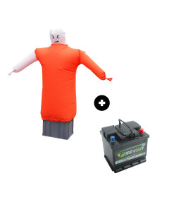 Epouvantail effaroucheur SCARE GUARD syst&egrave;me gonflable, sonore et lumineux + batterie 12V 52 Ah