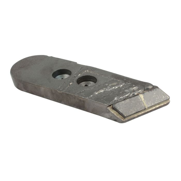 Pointe avec plaquette carbure et rechargement, pour charrue BUGNOT, 70x20 mm, entraxe 40 mm, 6035, droit, pièce interchangeable