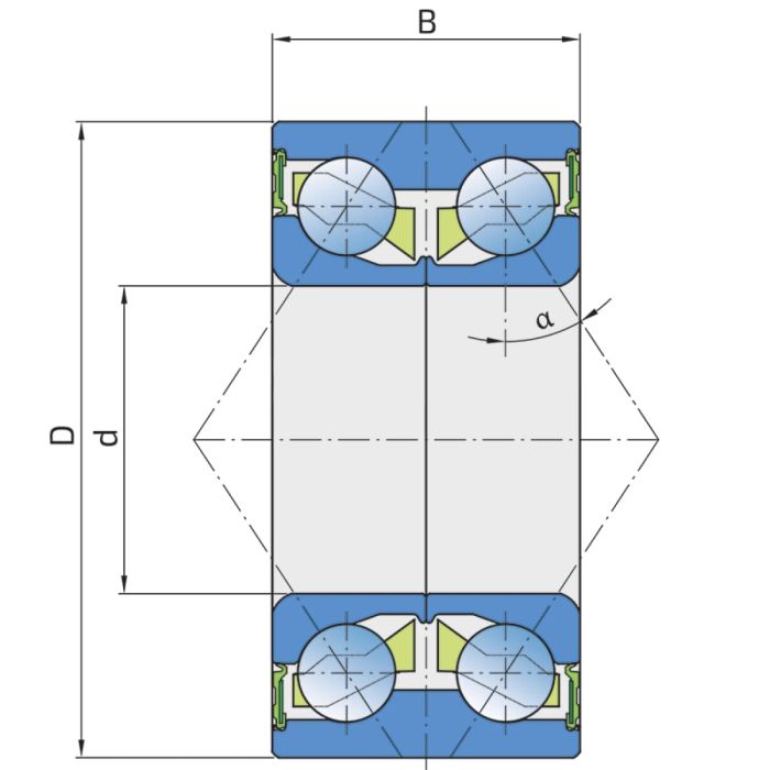 Roulement à billes axial pour béquille roue jockey