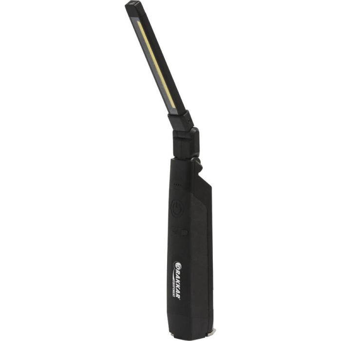 Baladeuse d'atelier rechargeable LED, éclairage en façade (5W), éclairage en bout (1W), lumens 500, DRAKKAR