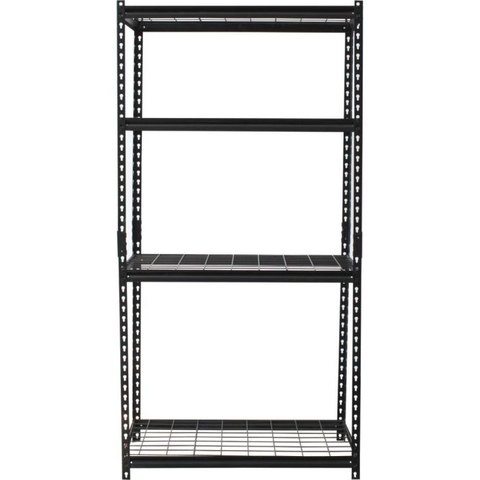 Étagère métalique, 4 tablettes à emboîter, charge maxi 800 kg, charge par tablette 200 kg, STILKER