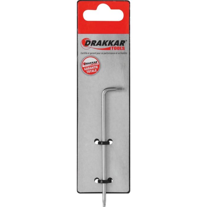 Clé mâle coudée alésée Torx extra longue de TT10 à TT50, DRAKKAR