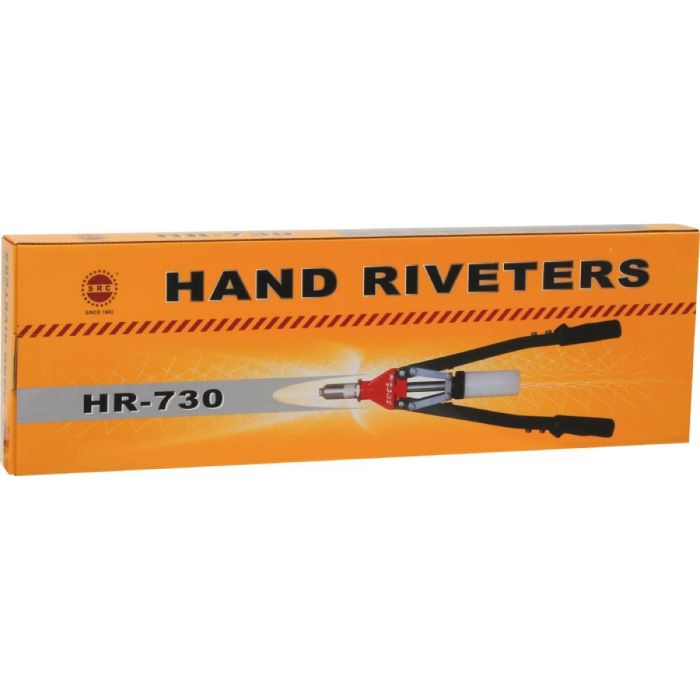 Pince à riveter grand modèle, 5 buses Ø3,2 - 4 - 4,8 - 6 - 6,4 mm, DRAKKAR