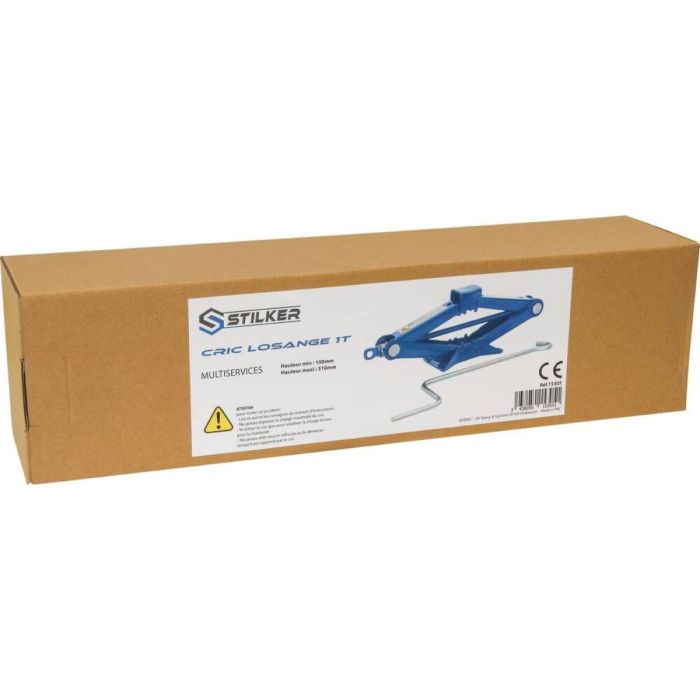 Cric losange à manivelle 1T, hauteur mini/maxi 100x310 mm, STILKER