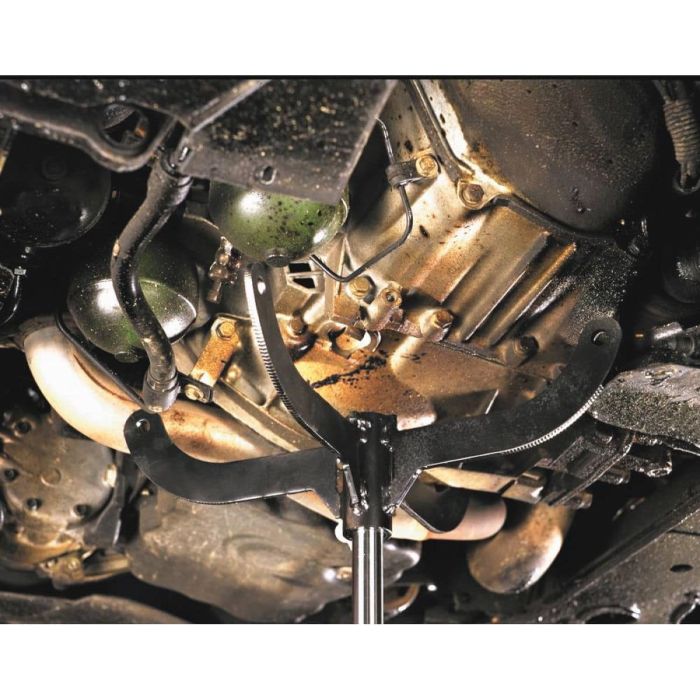 Cric de fosse 525 Kg pour boîte de vitesse, hauteur maxi 2020 mm, piston Ø30 mm, COMPAC
