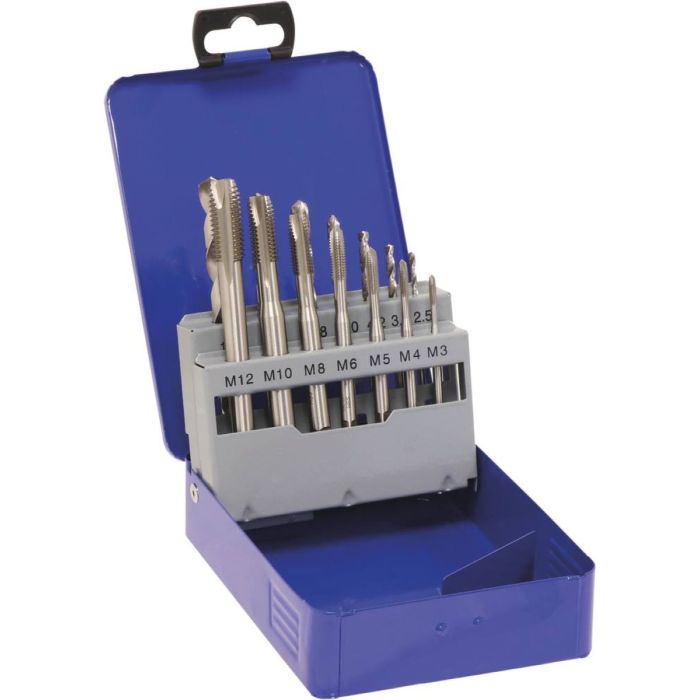 Coffret de 1 passe - 14 pièces de tarauds et forets HSS DIN 338, DRAKKAR