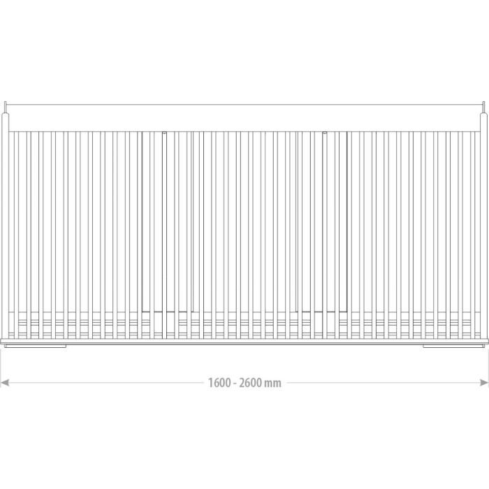 Godet claire-voie MBBP, de 1.60 à 2.60 mètres, 0.78 à 1.27 m², MANUTOSORE