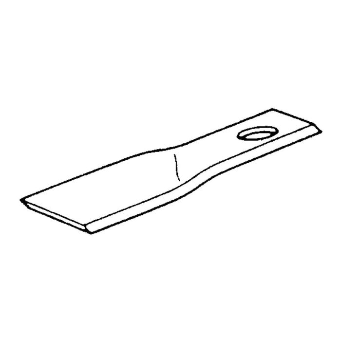 Couteau de faucheuse vrillé gauche, 107x45x4mm, trou 16,5mm, 014760, pièce interchangeable