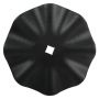 Disque ondulé pour rouleau gaufré, 520x5 pour arbre carré de 41mm