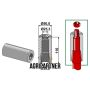 Entretoise à souder 110 mm Ø50,8x25,3x35,2 mm pour dents avec ergot d´arrêt, KVERNELAND, pièce interchangeable