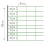 Filet électrifiable KOMBI pour chèvres, 1,06cm x 50m avec 14 piquets, BEAUMONT