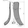 Lame 880 mm pour dent Durou, LAM706NM, droit, pièce interchangeable