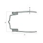 Dent de rabatteur pour moissonneuse-batteuse LAVERDA LA321023250, pièce interchangeable