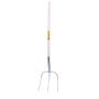 Fourche Abt Standard à fourrage 3 dents 30x30 cm avec manche en frêne non laqué 135 cm, KERBL