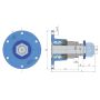 Moyeu agricole IL50-125/6T-M30x2-164, 6 trous, UNIVERSEL