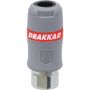 Raccord rapide femelle passage d'air 8mm filetage femelle 1/2", DRAKKAR