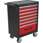 Servante d'atelier 7 tiroirs, charge maxi 250 kg, sans outil, ouverture à 100% des tiroirs, DRAKKAR