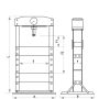 Presse d´atelier 40T, manuelle et pneumatique, DRAKKAR