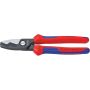 Coupe-câble à double tranchants, section cuivre multi filaire 70 mm², poignées gainées bi-matière, 95 12 200